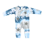 Grey Tie Dye Star Union Suit - Denny's