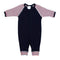 Union Suit Navy w Stripe Sleeve - Denny's