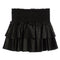 Tiered Ruffle Pleather Skirt - Denny's