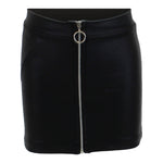 Pleather Skirt with Zipper - Denny's
