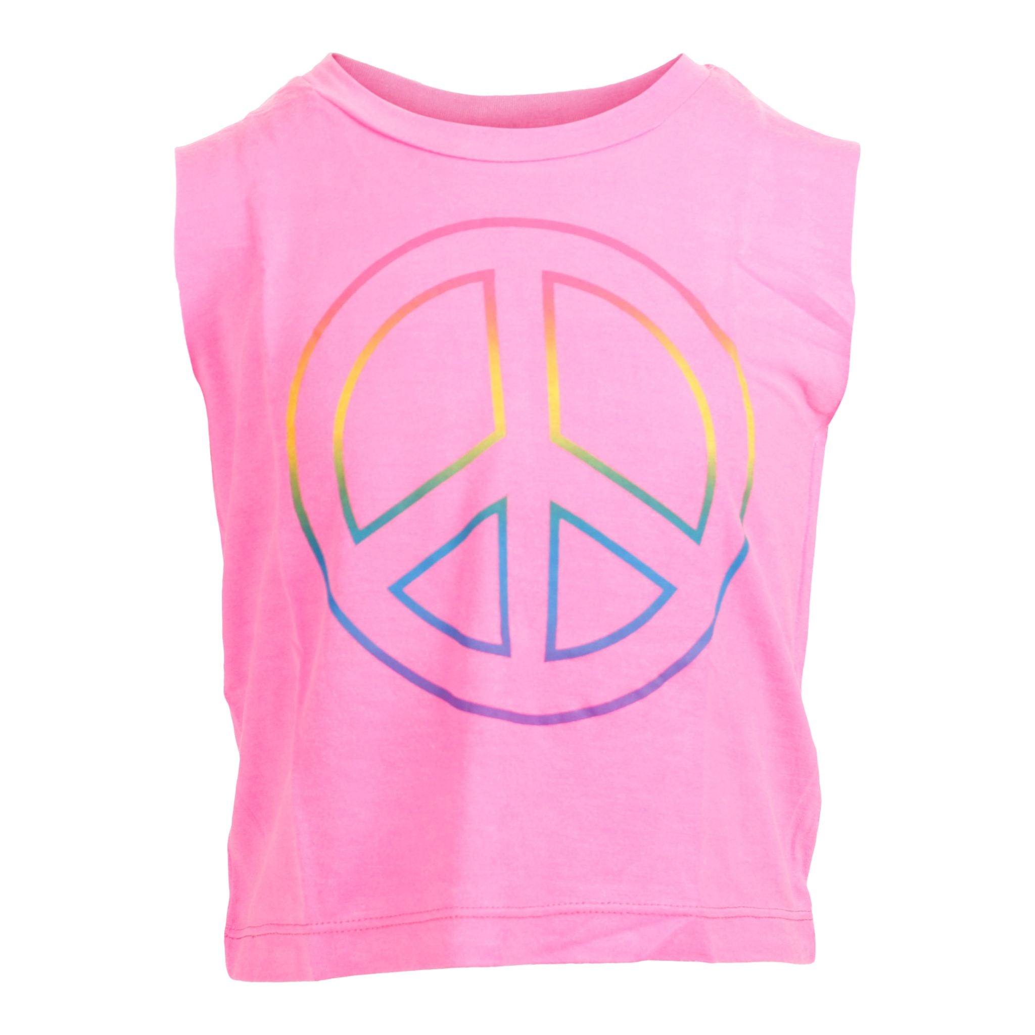 Muscle Tank with Neon Ombre Peace - Denny's