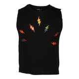Rainbow Bolts Crop Tank - Denny's
