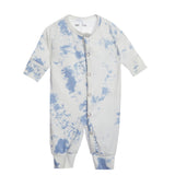 Blue & White Tie Dye Union Suit - Denny's