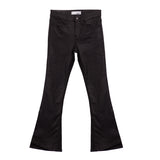 Mid Rise Crop Flare Side Slit - Denny's