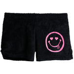 Glitter Heart Eyes Smiley Shorts - Denny's
