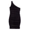 Veronica One Shoulder Velvet Dress - Denny's