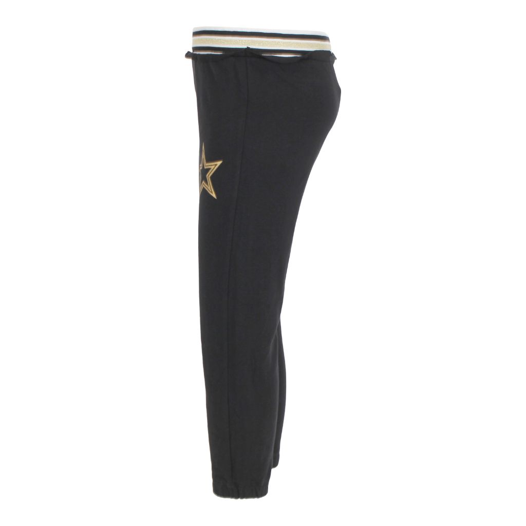 Sweatpant with Gold Striped Waistband & Gold Stars - Denny's