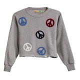 Plush Peace Sign Sweatshirt - Denny's