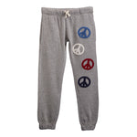 Plush Peace Sign Jogger - Denny's