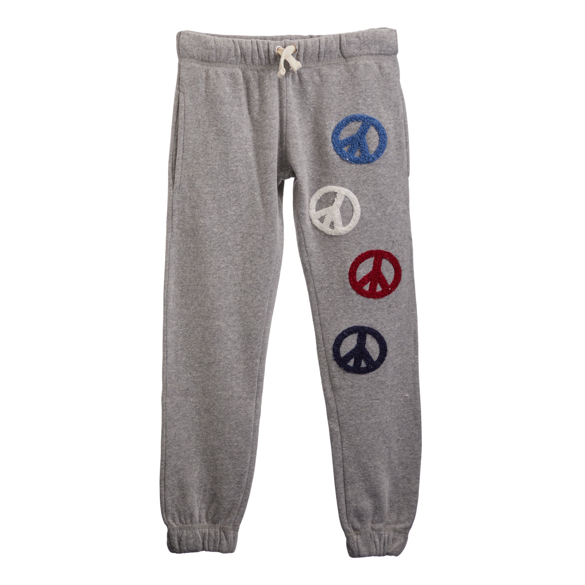 Plush Peace Sign Jogger - Denny's