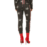 Star Print Jogger with Stripe Taping Down Sides - Denny's