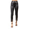 Front Slit Faux Leather Pant - Denny's