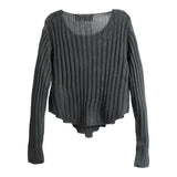 V Hem Cropped Sweater - Denny's