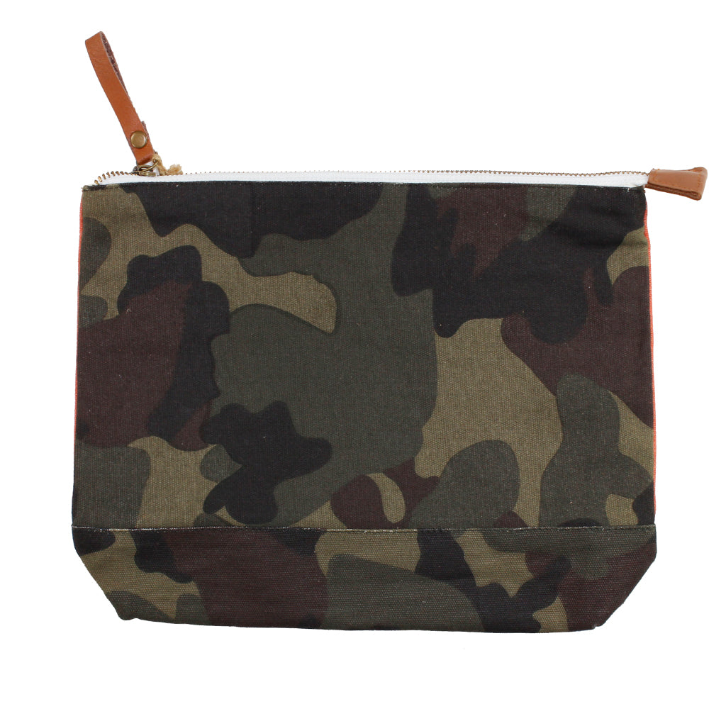 Cosmetic Pouch Orange Camo - Denny's