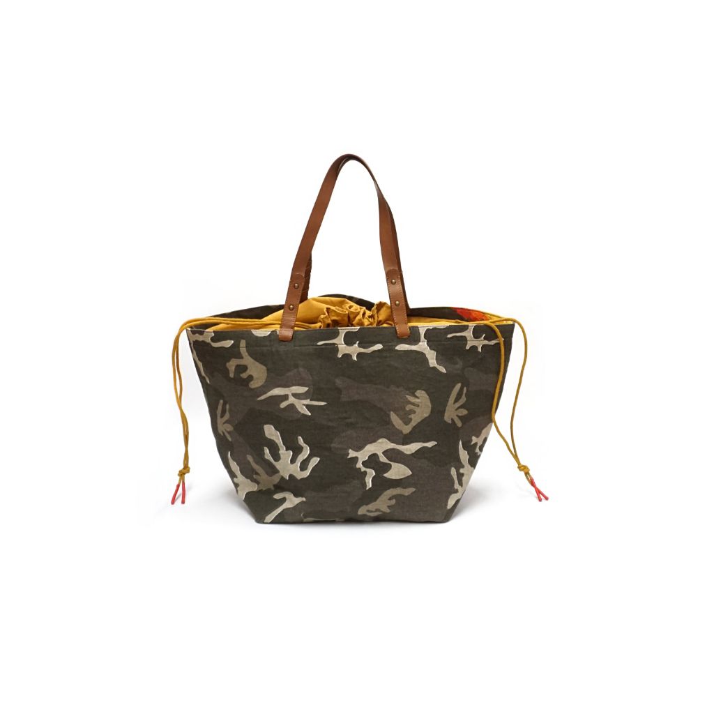 Large Camo Tote Bag with Rainbow Stripes - Denny's