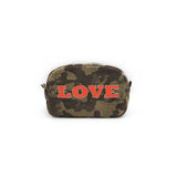Large Camo Cosmetic Bag with Love - Denny's