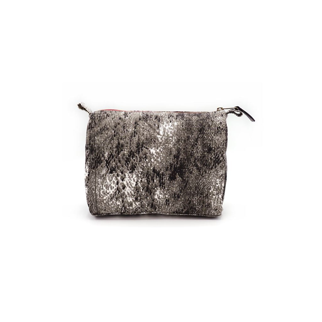 Snake Print Skull Cosmetic Bag - Denny's