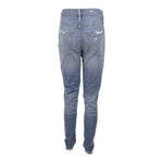 Distressed Frayed Hem Ankle Skinny - Denny's