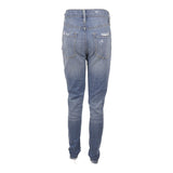 Distressed Frayed Hem Ankle Skinny - Denny's
