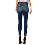 Mid RIse Distressed Ankle Skinny Jean - Denny's