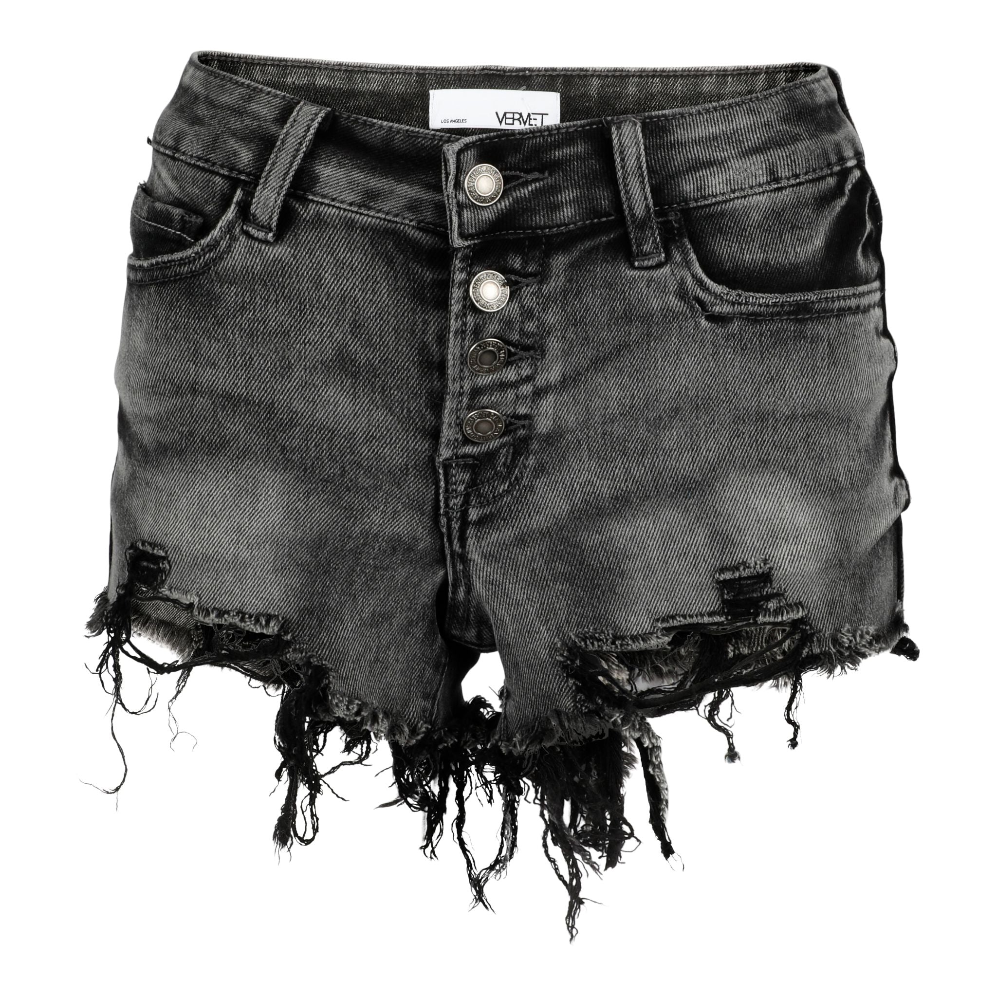 MR Distressed Buttonfly  Cut Off Short - Denny's