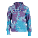 Purple Turquoise Tie Dye Logo Hoodie - Denny's