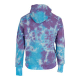 Purple Turquoise Tie Dye Logo Hoodie - Denny's