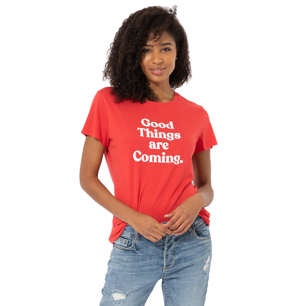 Good Things Are Coming Loose Tee - Denny's