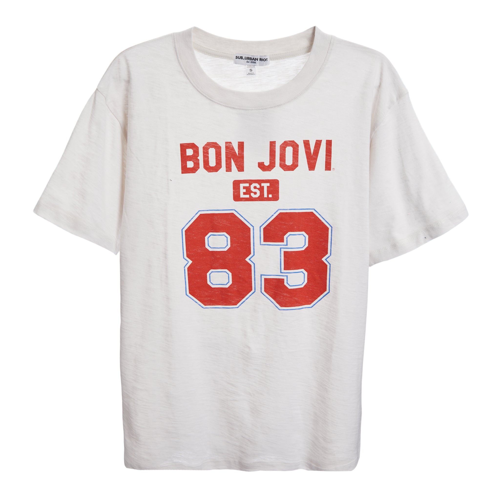 Bon Jovi Est 83 Boyfriend Tee - Denny's
