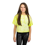 Short Sleeve Tie Dye Cropped Tee - Denny's