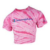 Short Sleeve Tie Dye Logo Crop Tee - Denny's