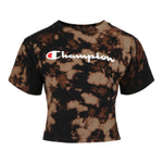 Bleached Cropped Graphic Logo Tee - Denny's