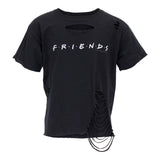 Friends Short Sleeve Tee with Cuts - Denny's