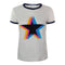 Triple Star Short Sleeve Ringer Tee - Denny's
