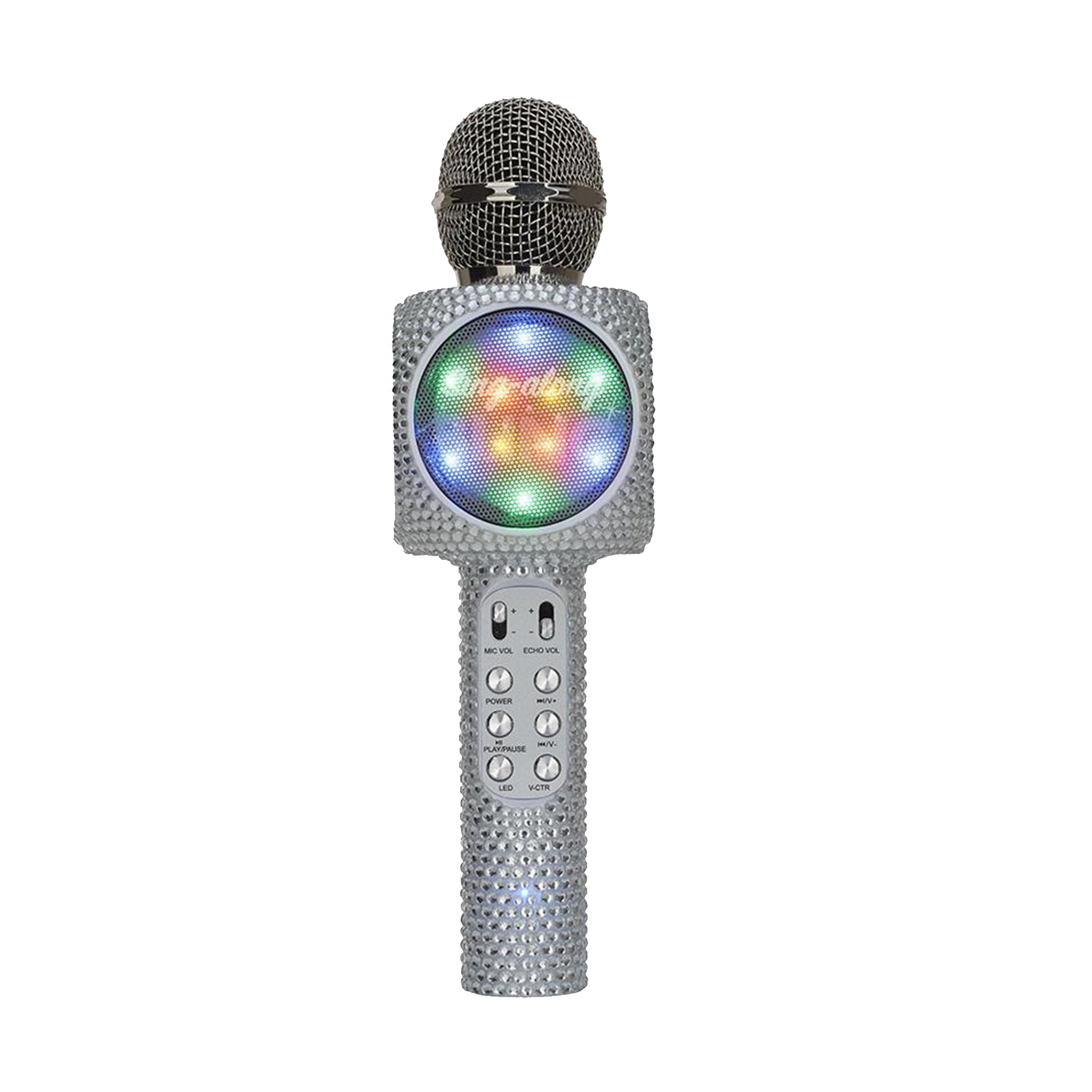 Silver Bling Sing A Long Bluetooth Micro Phone - Denny's