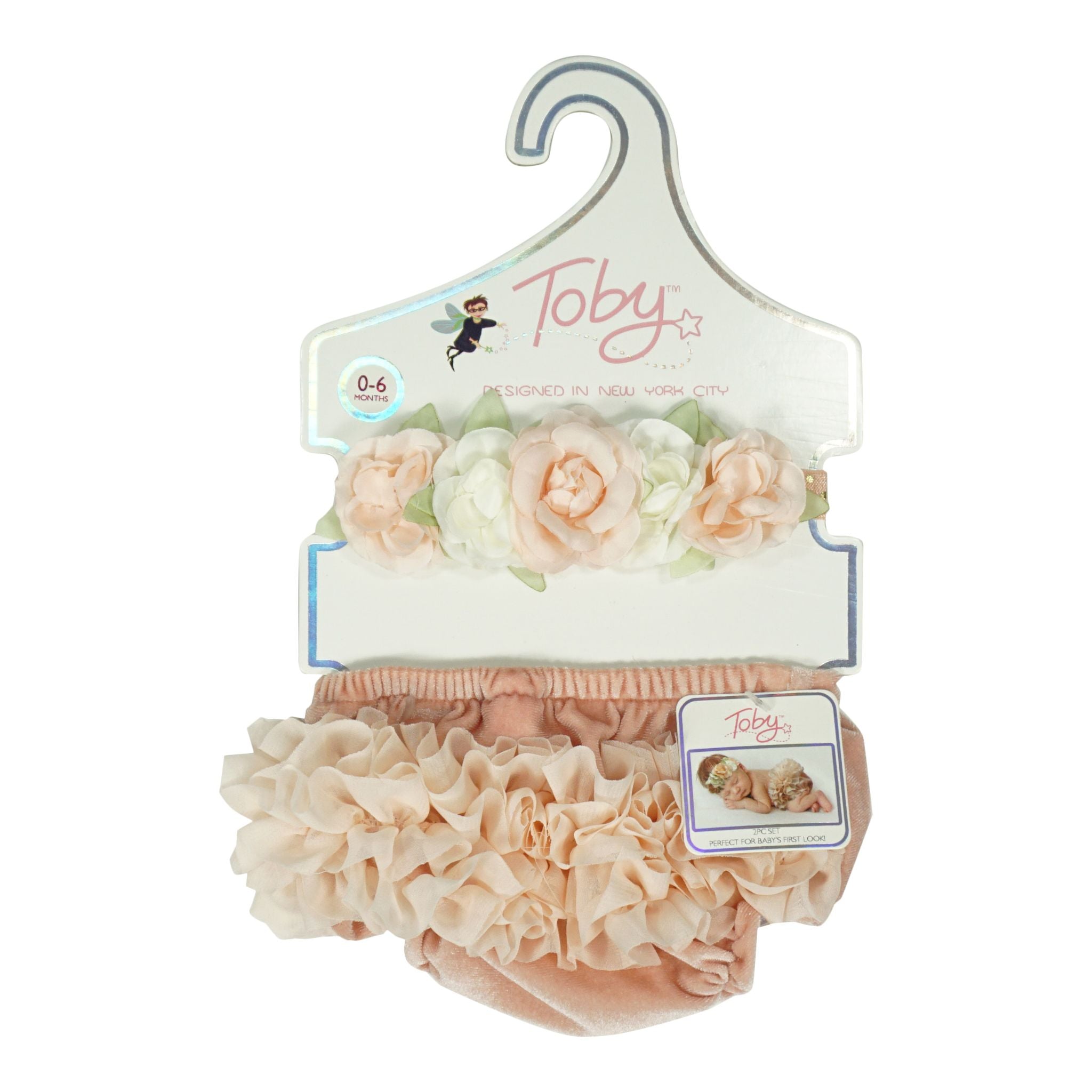 2 Piece Diaper Cover & Headband Set - Denny's