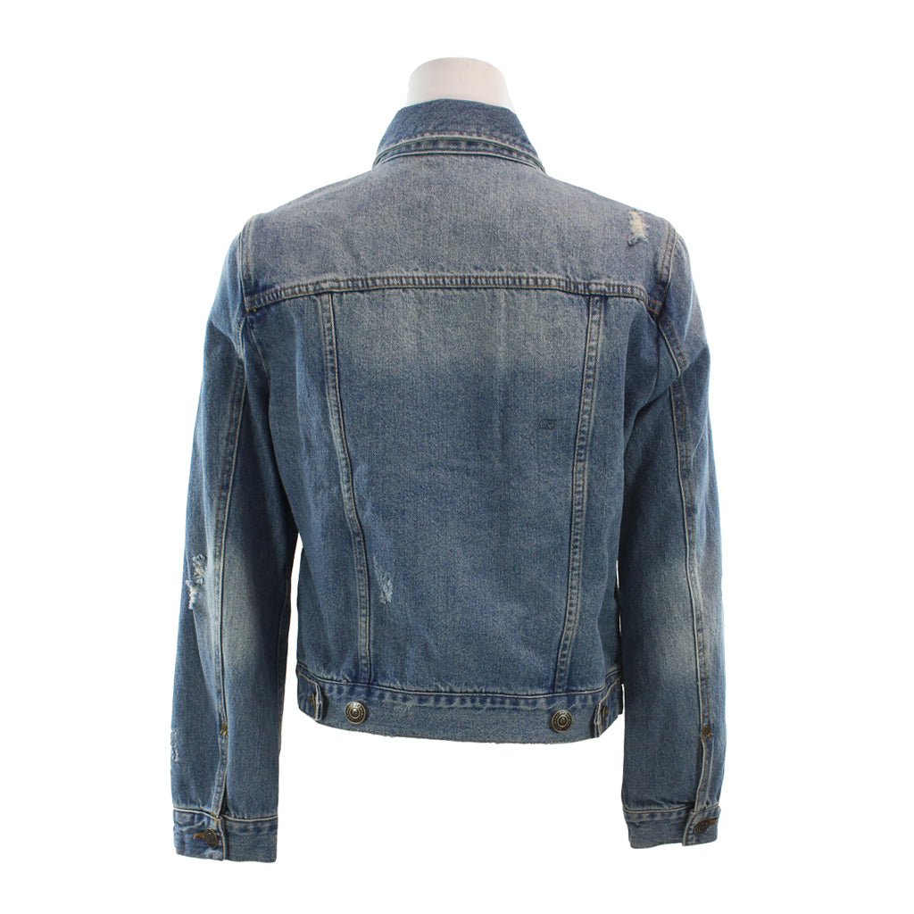 Distressed  Denim Jacket - Denny's