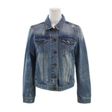 Distressed  Denim Jacket - Denny's