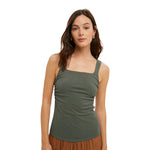 Ruched Side Tank Top - Denny's
