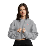 Reverse Weave Small C Crop Hoodie - Denny's