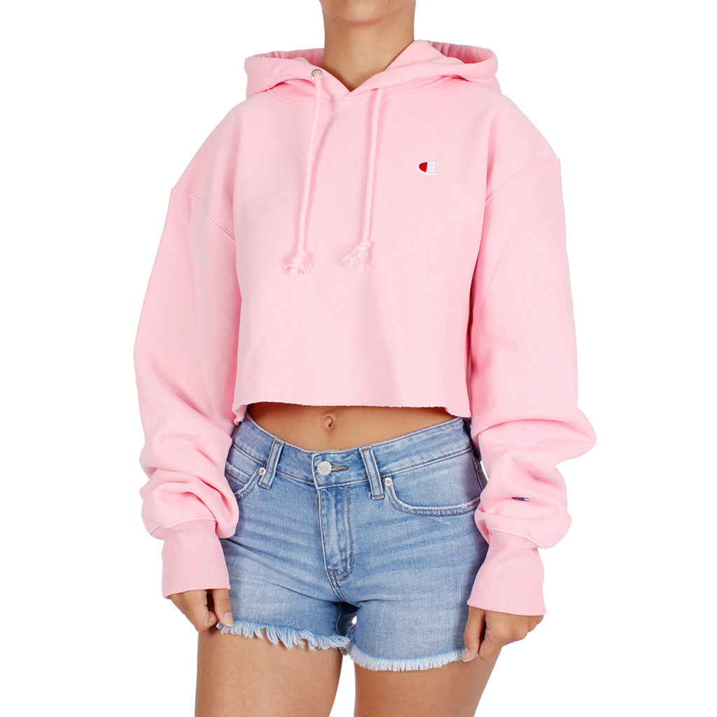 Reverse Weave Small C Crop Hoodie - Denny's