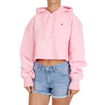Reverse Weave Small C Crop Hoodie - Denny's