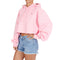 Reverse Weave Small C Crop Hoodie - Denny's