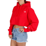 Reverse Weave Small C Crop Hoodie - Denny's