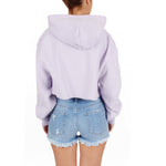 Reverse Weave Small C Crop Hoodie - Denny's