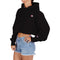 Reverse Weave Small C Crop Hoodie - Denny's