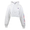 Arm Block Embroirdered  Crop Hoody - Denny's