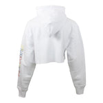 Arm Block Embroirdered  Crop Hoody - Denny's