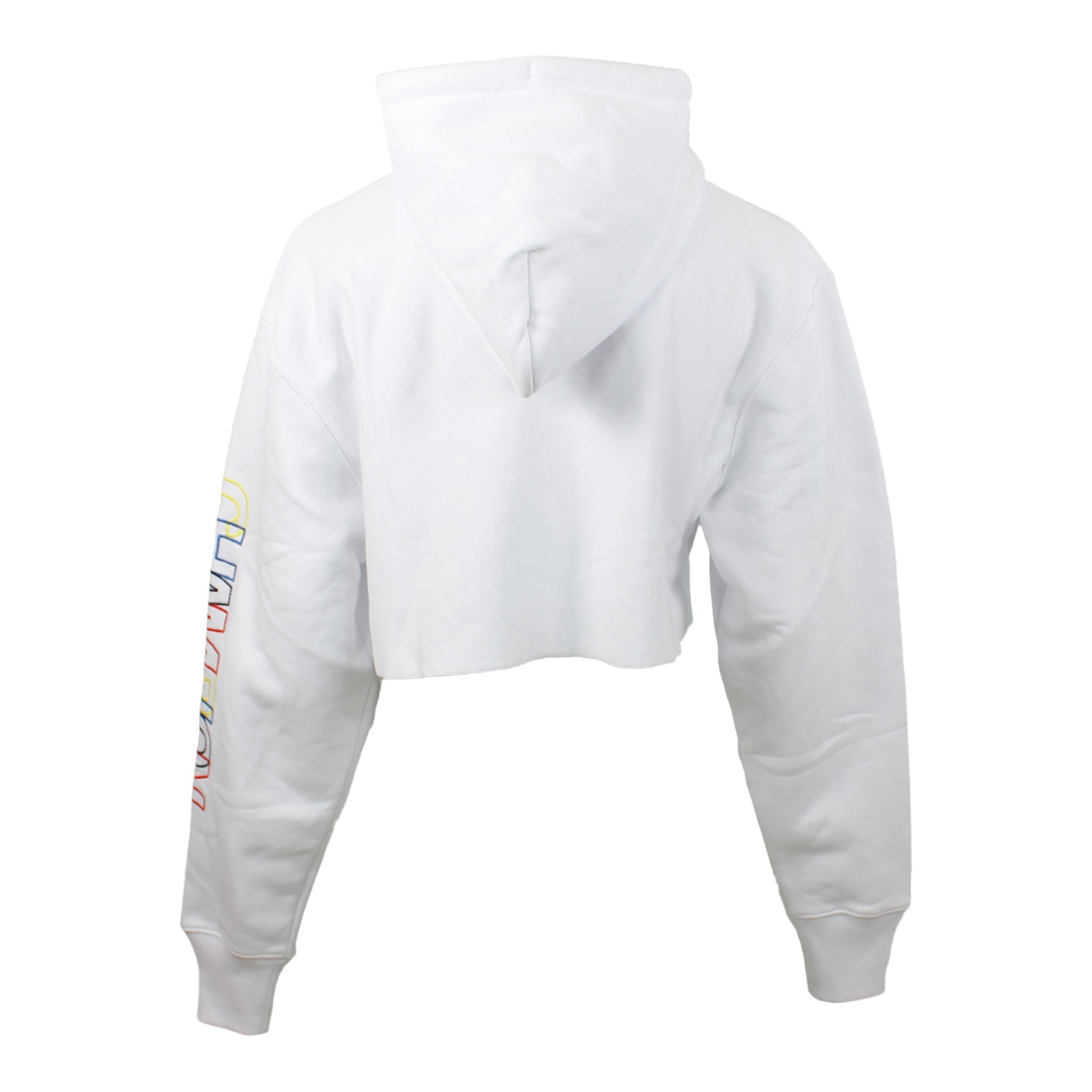 Arm Block Embroirdered  Crop Hoody - Denny's
