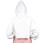 Crop Reverse Weave Color Block Hoodie - Denny's